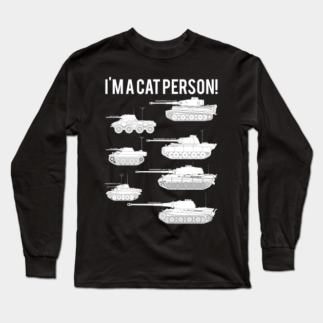 Im a cat person (7 German cats) Long Sleeve T-Shirt by FAawRay